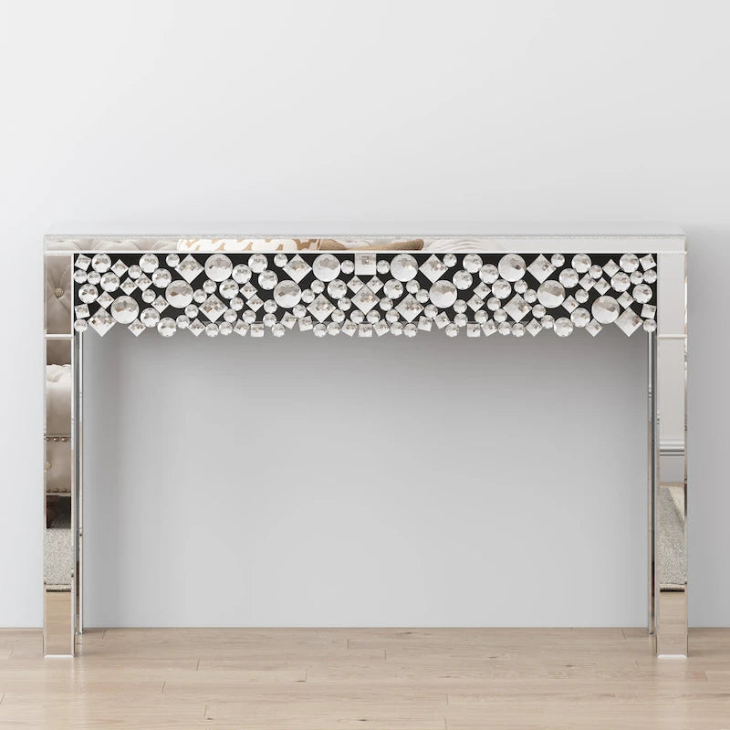 Consolle da Ingresso Glam con Struttura in Cristallo