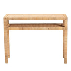 Consolle in rattan e legno di acacia Kalimantan Bohemian Light Honey