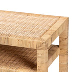 Consolle in rattan e legno di acacia Kalimantan Bohemian Light Honey