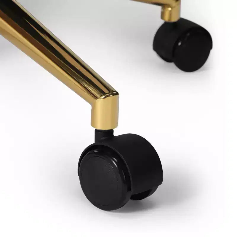 Sedia da ufficio girevole Genevieve Mid-Century Modern con ruote