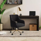 Sedia da ufficio girevole Genevieve Mid-Century Modern con ruote