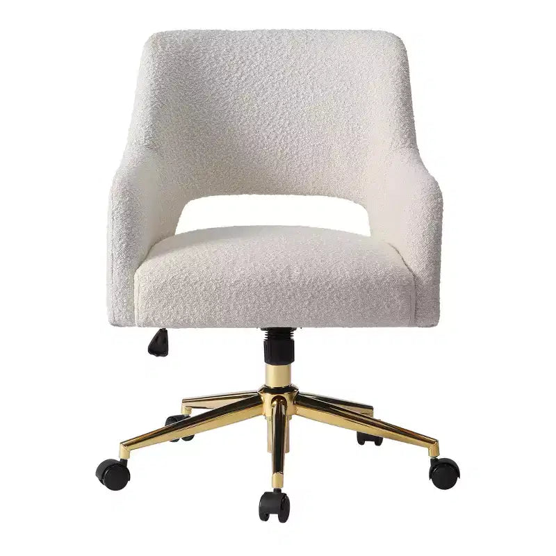 Sedia da ufficio girevole Genevieve Mid-Century Modern con ruote