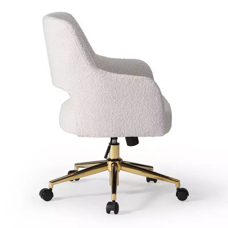 Sedia da ufficio girevole Genevieve Mid-Century Modern con ruote