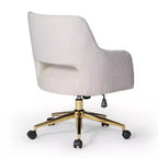 Sedia da ufficio girevole Genevieve Mid-Century Modern con ruote