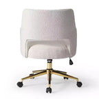 Sedia da ufficio girevole Genevieve Mid-Century Modern con ruote
