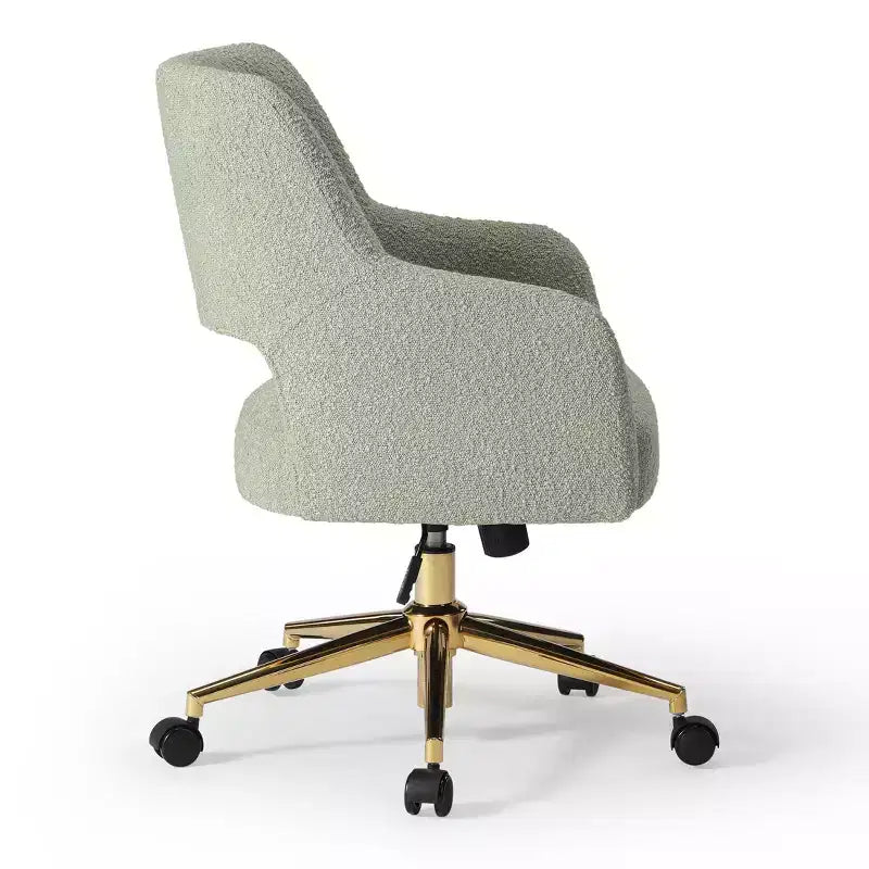 Sedia da ufficio girevole Genevieve Mid-Century Modern con ruote
