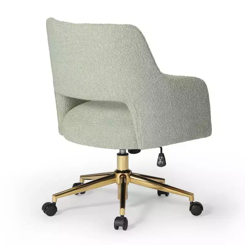 Sedia da ufficio girevole Genevieve Mid-Century Modern con ruote