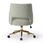 Sedia da ufficio girevole Genevieve Mid-Century Modern con ruote
