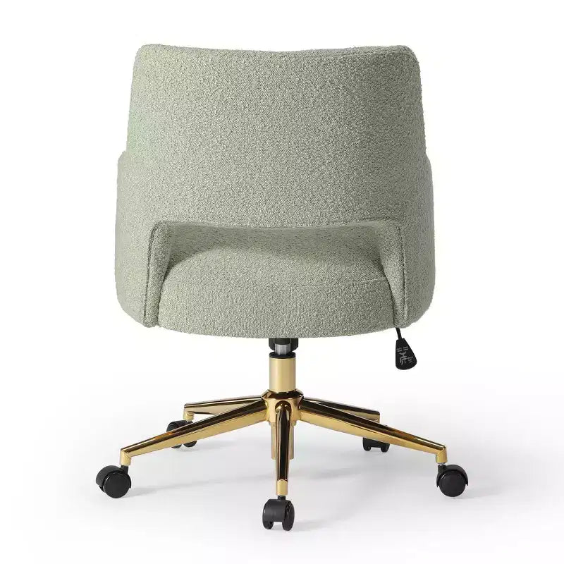 Sedia da ufficio girevole Genevieve Mid-Century Modern con ruote