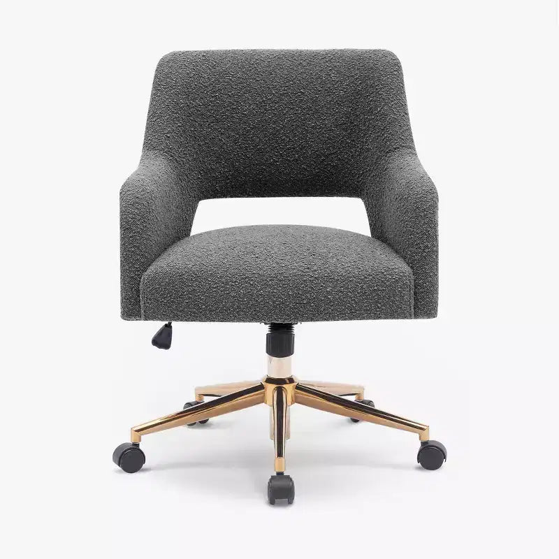 Sedia da ufficio girevole Genevieve Mid-Century Modern con ruote