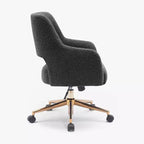 Sedia da ufficio girevole Genevieve Mid-Century Modern con ruote