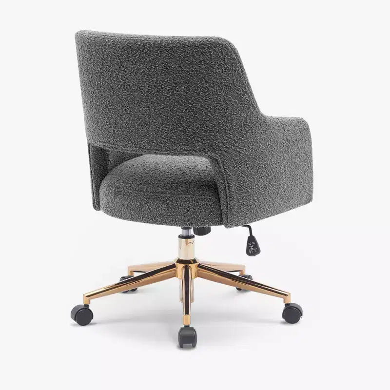 Sedia da ufficio girevole Genevieve Mid-Century Modern con ruote
