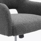 Sedia da ufficio girevole Genevieve Mid-Century Modern con ruote