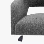 Sedia da ufficio girevole Genevieve Mid-Century Modern con ruote