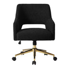 Sedia da ufficio girevole Genevieve Mid-Century Modern con ruote