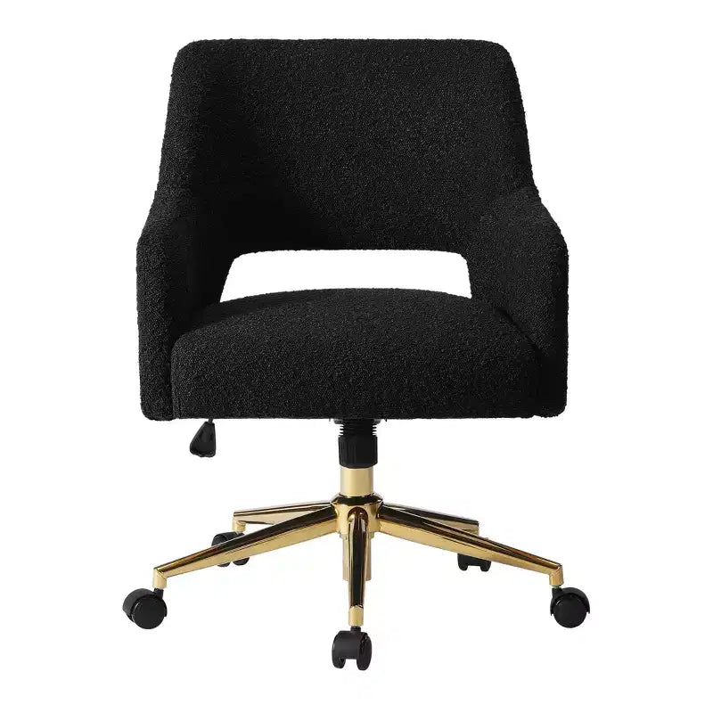 Sedia da ufficio girevole Genevieve Mid-Century Modern con ruote