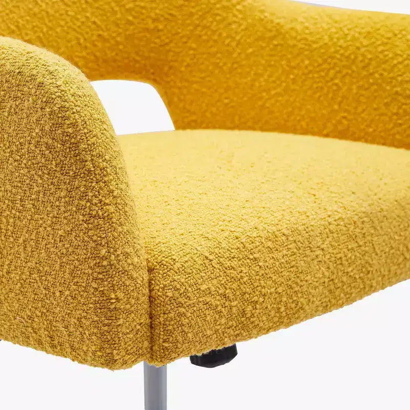 Sedia da ufficio girevole Genevieve Mid-Century Modern con ruote