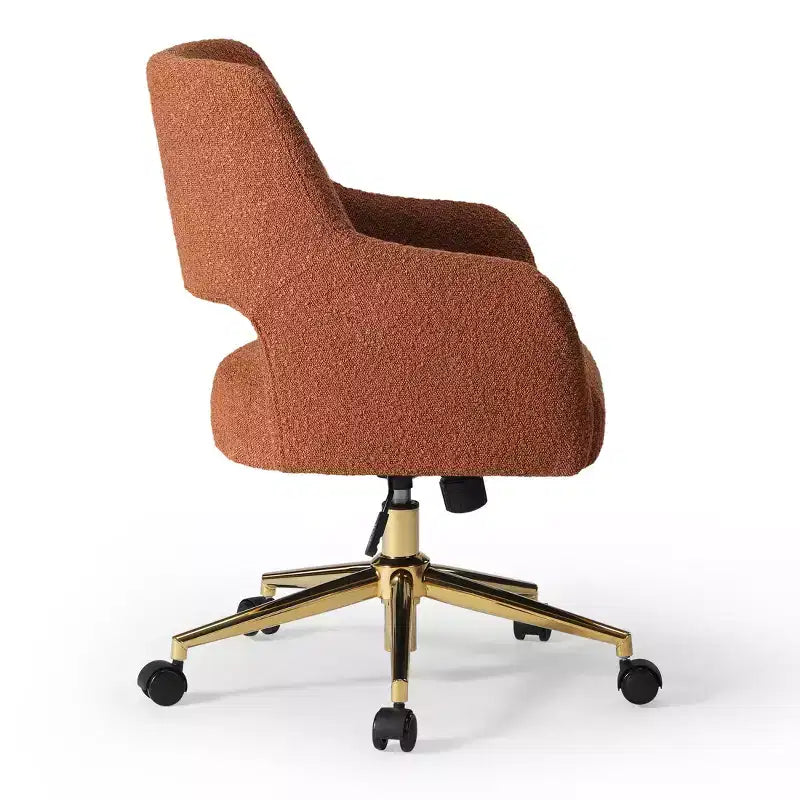 Sedia da ufficio girevole Genevieve Mid-Century Modern con ruote