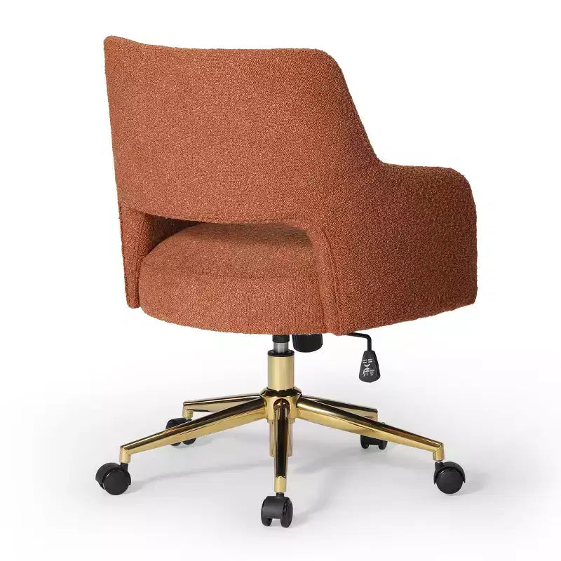 Sedia da ufficio girevole Genevieve Mid-Century Modern con ruote