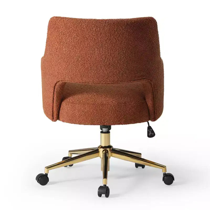 Sedia da ufficio girevole Genevieve Mid-Century Modern con ruote