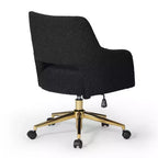 Sedia da ufficio girevole Genevieve Mid-Century Modern con ruote