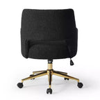 Sedia da ufficio girevole Genevieve Mid-Century Modern con ruote