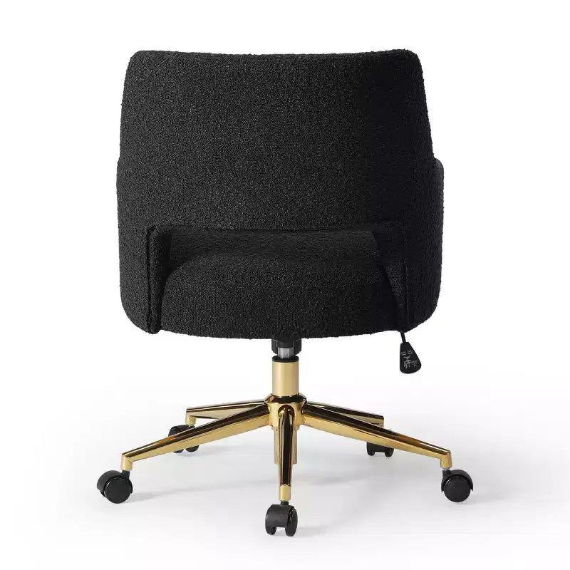 Sedia da ufficio girevole Genevieve Mid-Century Modern con ruote