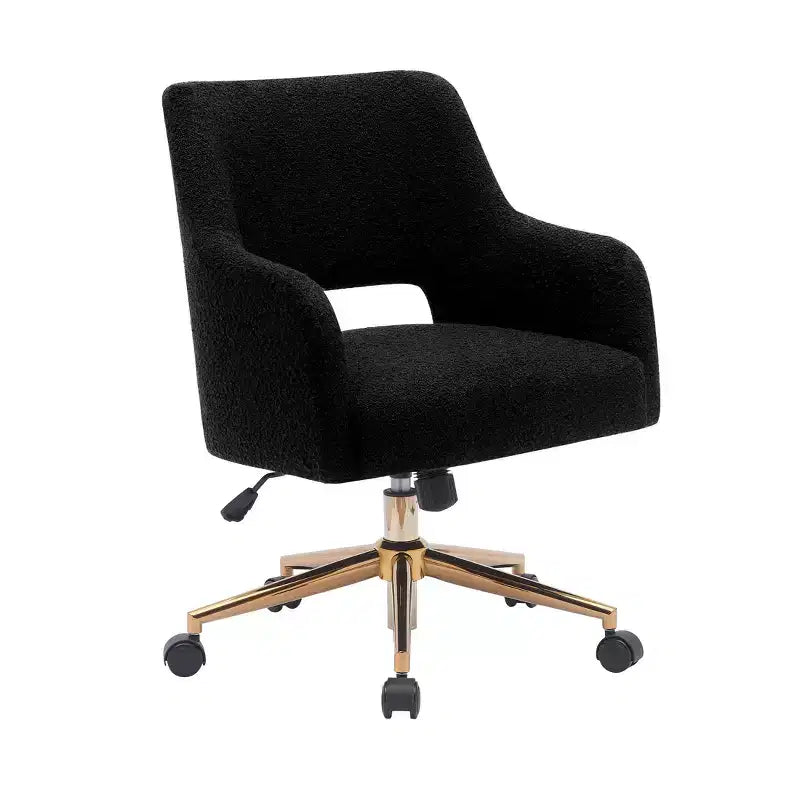 Sedia da ufficio girevole Genevieve Mid-Century Modern con ruote
