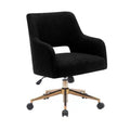 Sedia da ufficio girevole Genevieve Mid-Century Modern con ruote