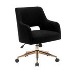 Sedia da ufficio girevole Genevieve Mid-Century Modern con ruote