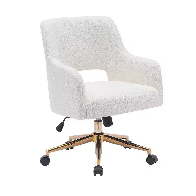Sedia da ufficio girevole Genevieve Mid-Century Modern con ruote