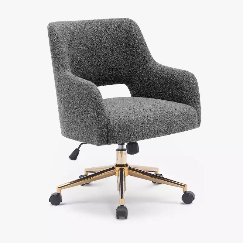Sedia da ufficio girevole Genevieve Mid-Century Modern con ruote