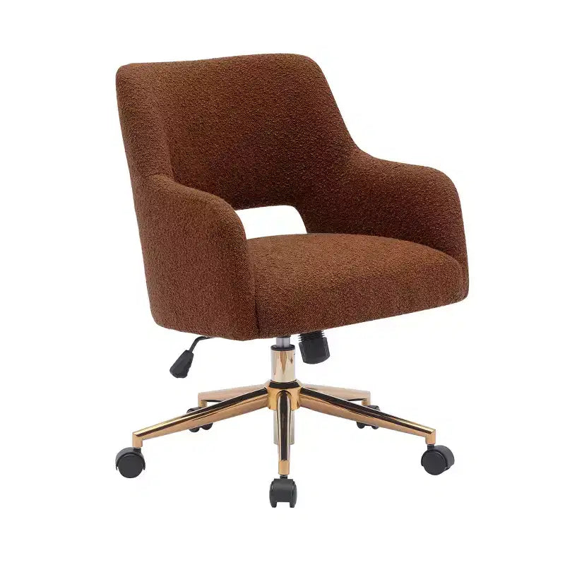 Sedia da ufficio girevole Genevieve Mid-Century Modern con ruote