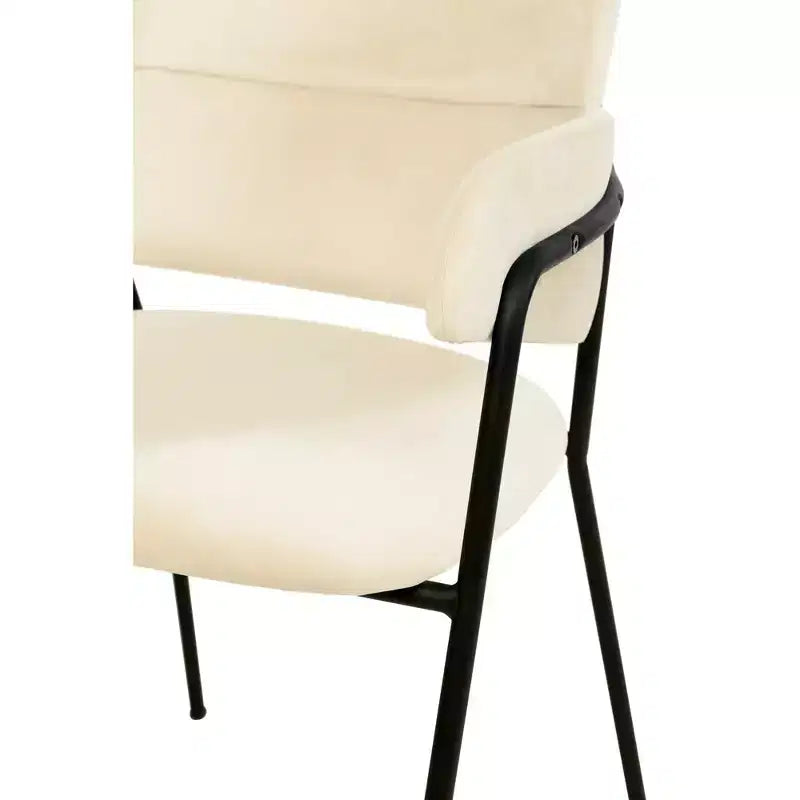 Sedia da pranzo imbottita Axis - Seduta moderna d'accento con gambe durevoli in acciaio inossidabile verniciato a polvere per cucina, sala da pranzo, ufficio e salotto.