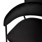 Sedia da pranzo imbottita Axis - Seduta moderna d'accento con gambe durevoli in acciaio inossidabile verniciato a polvere per cucina, sala da pranzo, ufficio e salotto.