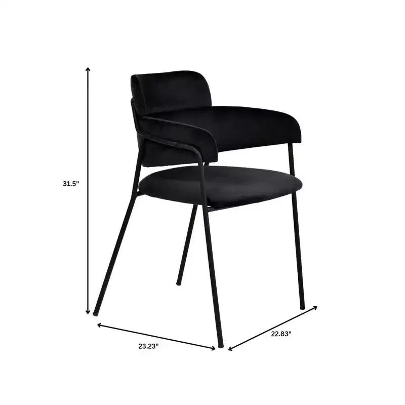 Sedia da pranzo imbottita Axis - Seduta moderna d'accento con gambe durevoli in acciaio inossidabile verniciato a polvere per cucina, sala da pranzo, ufficio e salotto.