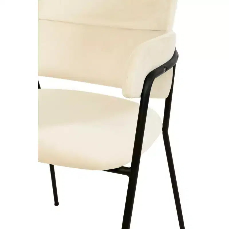 Sedia da pranzo imbottita Axis - Seduta moderna d'accento con gambe durevoli in acciaio inossidabile verniciato a polvere per cucina, sala da pranzo, ufficio e salotto.