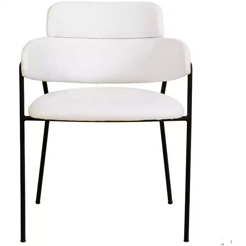Sedia da pranzo imbottita Axis - Seduta moderna d'accento con gambe durevoli in acciaio inossidabile verniciato a polvere per cucina, sala da pranzo, ufficio e salotto.