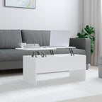 vidaXL Tavolino da caffè con ripiano sollevabile, tavolino da divano in legno multistrato - 102 x 50.5 x 46.5 cm