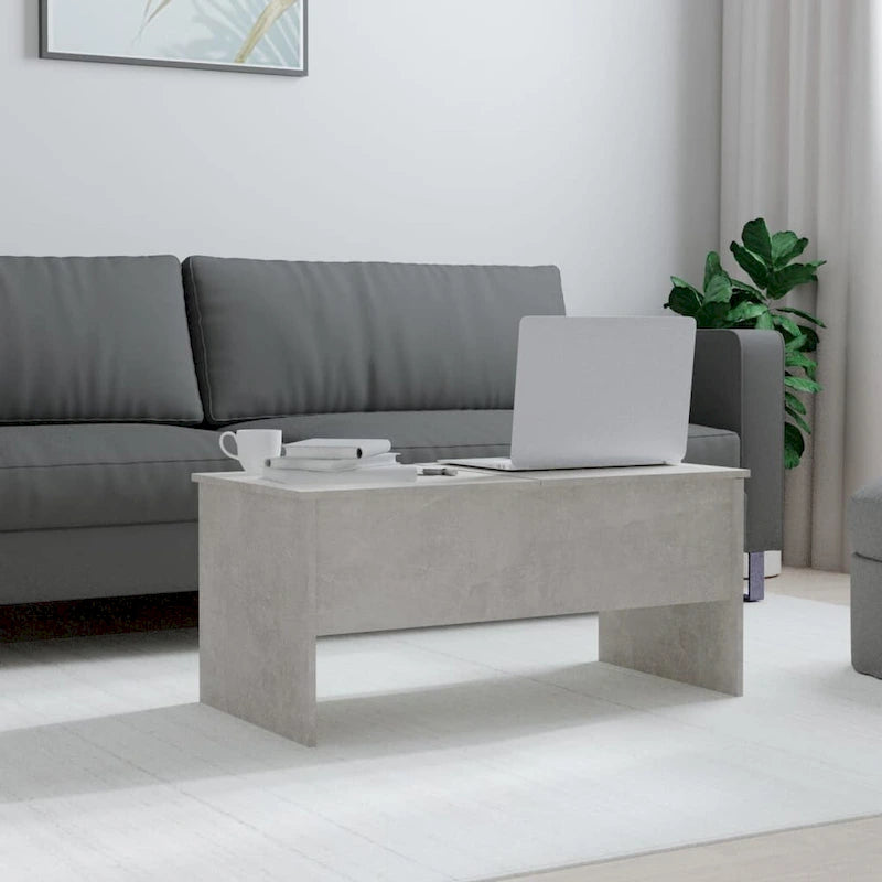 vidaXL Tavolino da caffè con ripiano sollevabile, tavolino da divano in legno multistrato - 102 x 50.5 x 46.5 cm