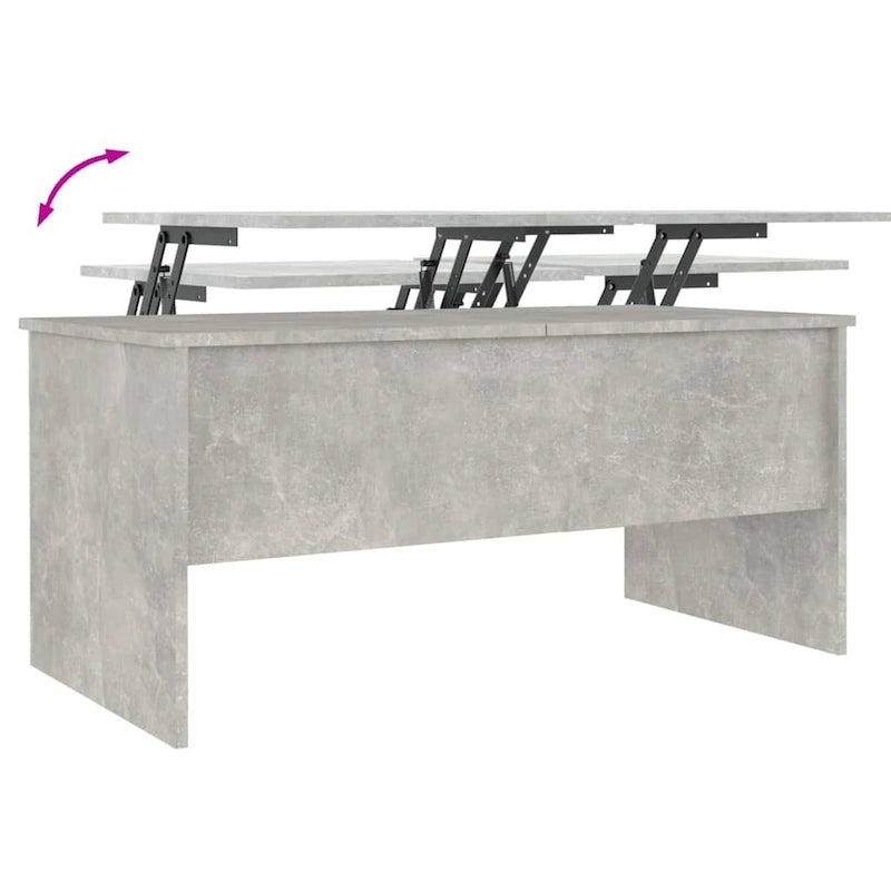 vidaXL Tavolino da caffè con ripiano sollevabile, tavolino da divano in legno multistrato - 102 x 50.5 x 46.5 cm