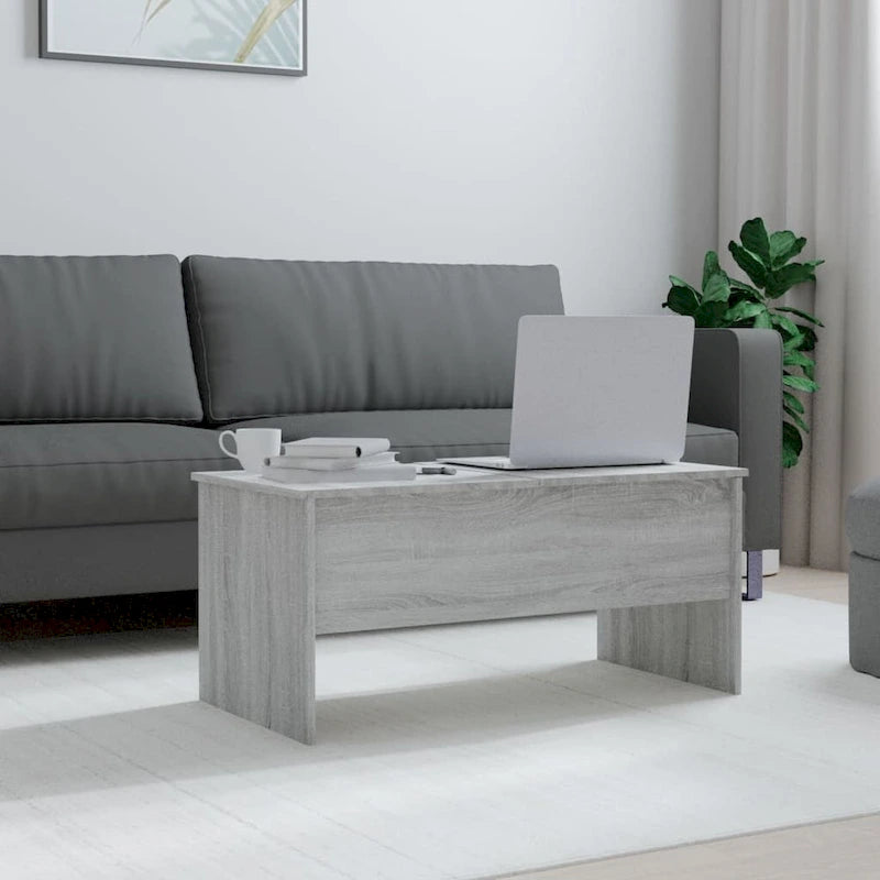 vidaXL Tavolino da caffè con ripiano sollevabile, tavolino da divano in legno multistrato - 102 x 50.5 x 46.5 cm