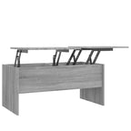 vidaXL Tavolino da caffè con ripiano sollevabile, tavolino da divano in legno multistrato - 102 x 50.5 x 46.5 cm