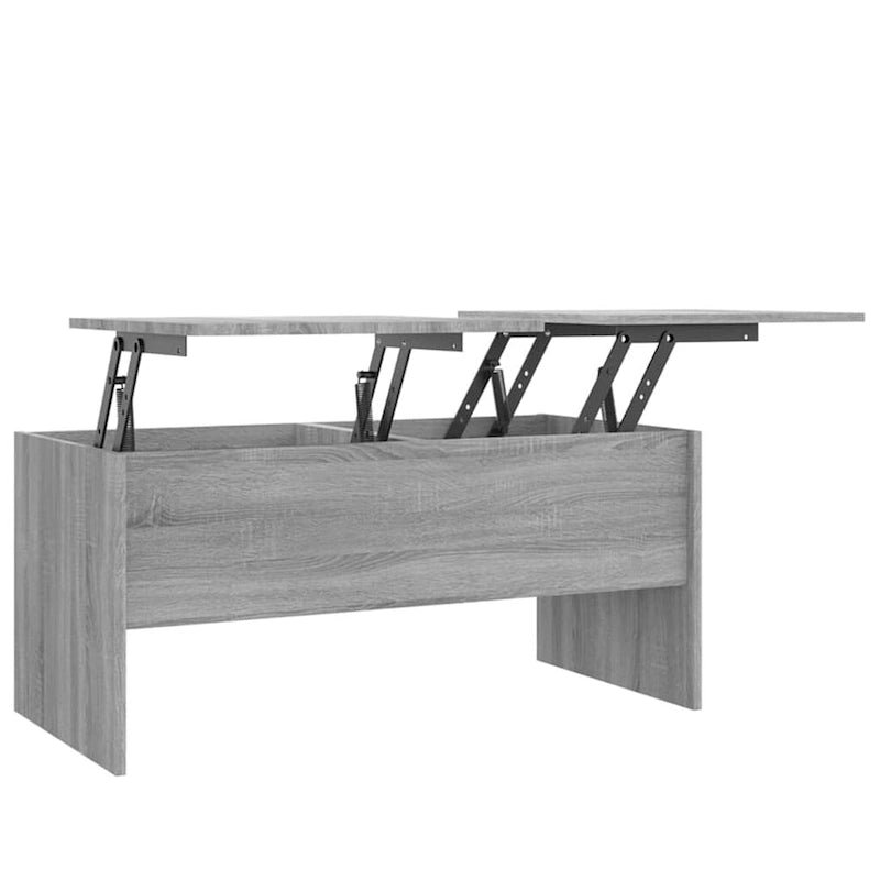 vidaXL Tavolino da caffè con ripiano sollevabile, tavolino da divano in legno multistrato - 102 x 50.5 x 46.5 cm