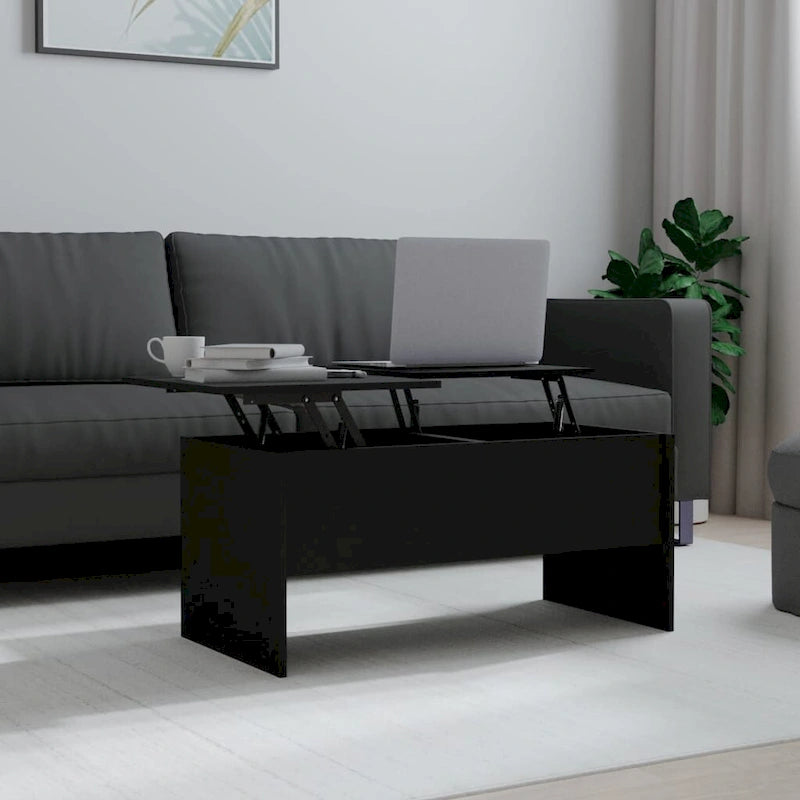 vidaXL Tavolino da caffè con ripiano sollevabile, tavolino da divano in legno multistrato - 102 x 50.5 x 46.5 cm