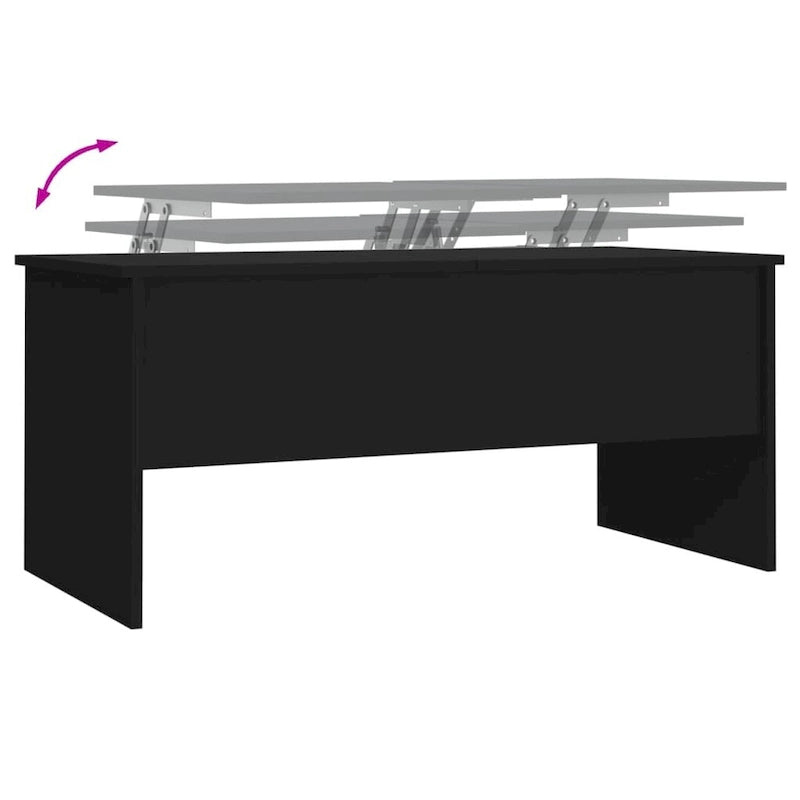 vidaXL Tavolino da caffè con ripiano sollevabile, tavolino da divano in legno multistrato - 102 x 50.5 x 46.5 cm
