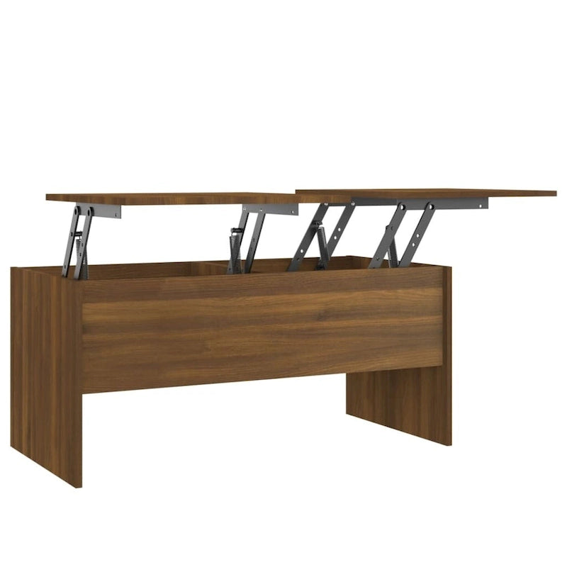 vidaXL Tavolino da caffè con ripiano sollevabile, tavolino da divano in legno multistrato - 102 x 50.5 x 46.5 cm