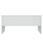 vidaXL Tavolino da caffè con ripiano sollevabile, tavolino da divano in legno multistrato - 102 x 50.5 x 46.5 cm