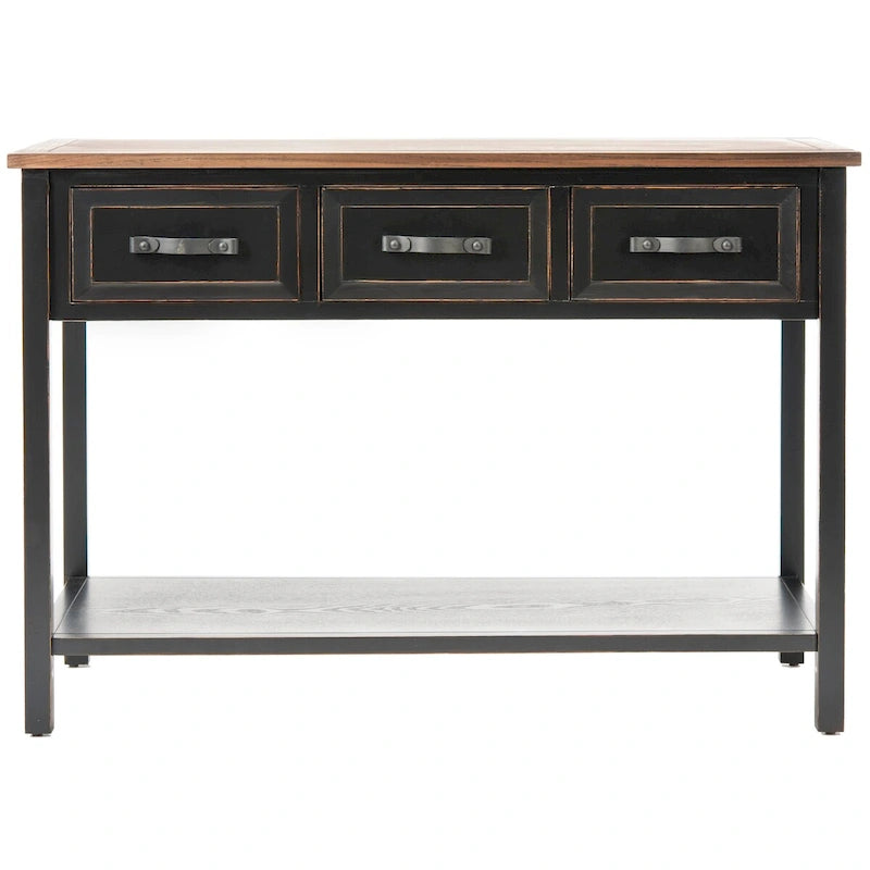 SAFAVIEH Jennette Consolle Nero/Noce - 42Wx15Dx30H