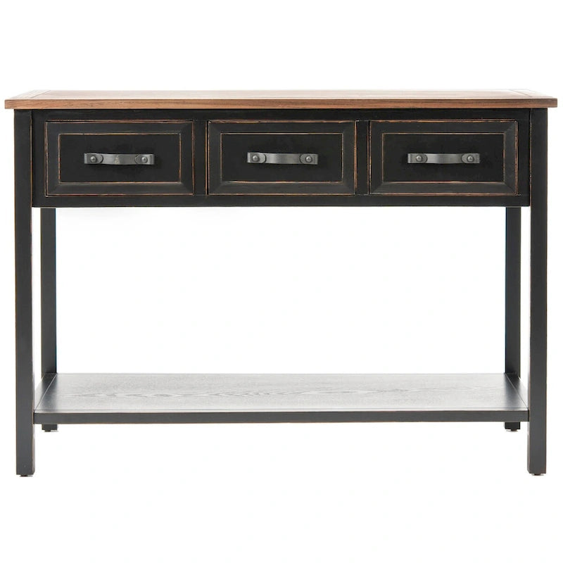SAFAVIEH Jennette Consolle Nero/Noce - 42Wx15Dx30H